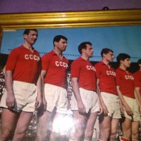 URSS world cup 1966 CCCР футболен отбор фотос в рамка със стъкло 378х295мм, снимка 2 - Футбол - 43289378