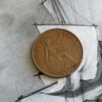 Монета - Великобритания - 1 пени | 1927г., снимка 1 - Нумизматика и бонистика - 28231266