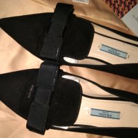 Дамски елегантни оригинални  обувки Prada Women's Black Loafer 100 % кожа , снимка 17 - Дамски обувки на ток - 18714675