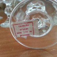 Стари кристални чаши с гравюра, снимка 6 - Антикварни и старинни предмети - 33350782