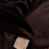 Ново вечерно кадифено сако с блуза XL размер черно със златно, снимка 6 - Сака - 38345779