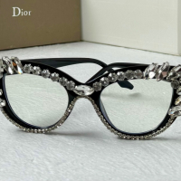 Dior прозрачни слънчеви очила, очила за компютър екстравагантни с камъни, снимка 4 - Слънчеви и диоптрични очила - 44884236