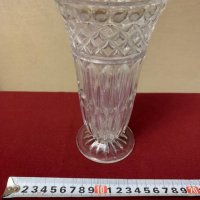 Красива старинна кристална ваза-Царство България, снимка 2 - Антикварни и старинни предмети - 35133441