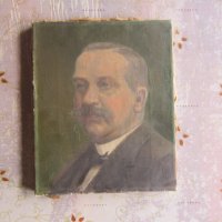 Стара картина масло върху платно подписана ДРГМ 1894, снимка 1 - Картини - 37669709