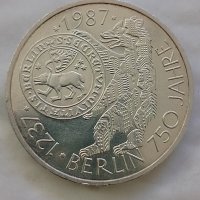 10 дойче марки 1987 сребро , снимка 3 - Нумизматика и бонистика - 38997074