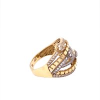 Златен дамски пръстен 4,52гр. размер:55 14кр. проба:585 модел:21616-5, снимка 3 - Пръстени - 43945025