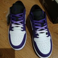 Nike Air Jordan 1 Low Purple , снимка 6 - Маратонки - 36614468