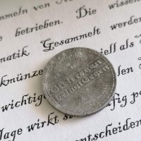 Райх монета - Германия - 50 пфенига | 1922г.; серия А, снимка 2 - Нумизматика и бонистика - 33615298