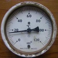 Немски промишлен термометър GPE , 0/+120 °C с диаметър ф 100мм., снимка 6 - Други машини и части - 42979279