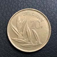 20 франка Белгия 1980, снимка 2 - Нумизматика и бонистика - 28478709