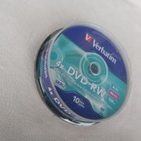 Verbatim DVD-RW, презаписваем, 4.7 GB, 4x, 10 броя в шпиндел, снимка 3 - Други - 40263616
