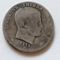 1 лира 1811 (М), имп. Наполеон Бонапарт, сребро 5 гр проба 900/1000, снимка 2 - Нумизматика и бонистика - 43322042