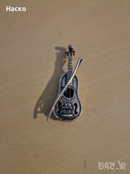 Сребърна цигулка миниатюра 800 , снимка 1