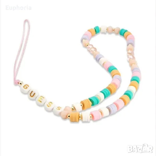 Аксесоар за телефон Guess, С мъниста, Многоцветен, снимка 1