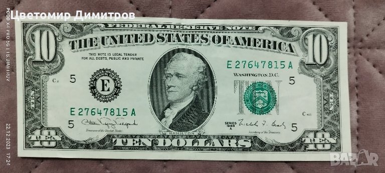 10 долара 1988 година , снимка 1
