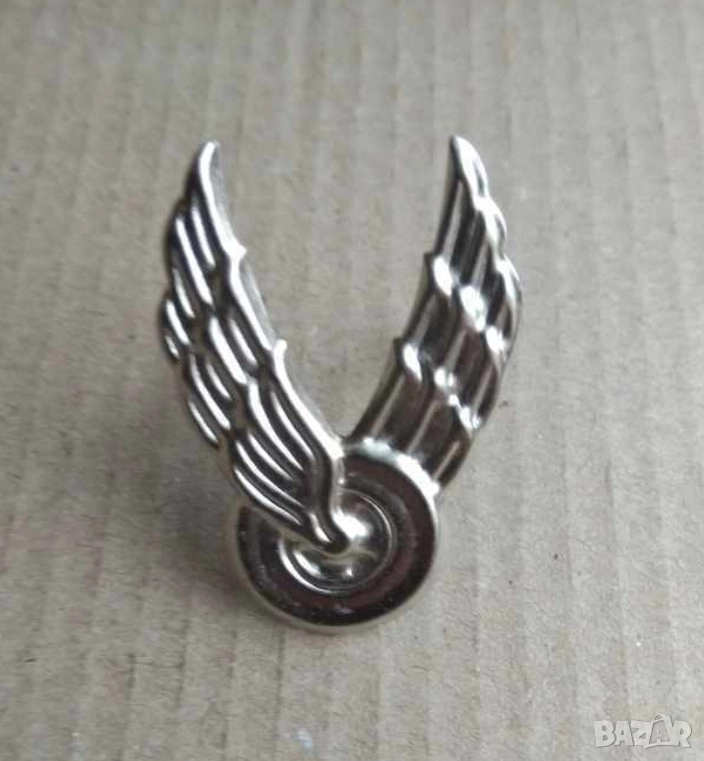 вензел автомобилист сребърен цвят  Българска армия, снимка 1