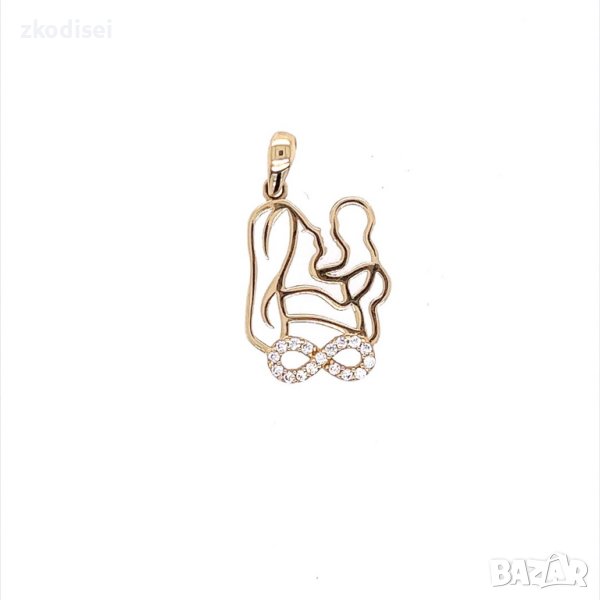 Златен медальон 1,19гр. 14кр. проба:585 модел:21923-5, снимка 1