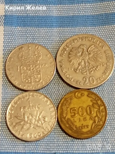 Четири монети от цял свят ШВЕЦИЯ, ПОЛША, ТУРЦИЯ, ФРАНЦИЯ за КОЛЕКЦИЯ 30576, снимка 1