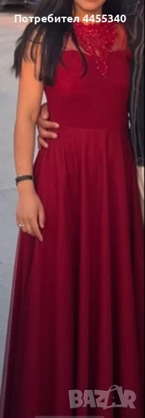 Продавам официална рокля бордо , снимка 1