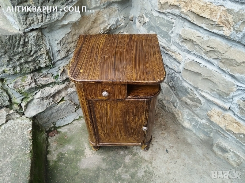 Старинно Метално Нощно Шкафче От Царско Време / 12 кг. , снимка 1