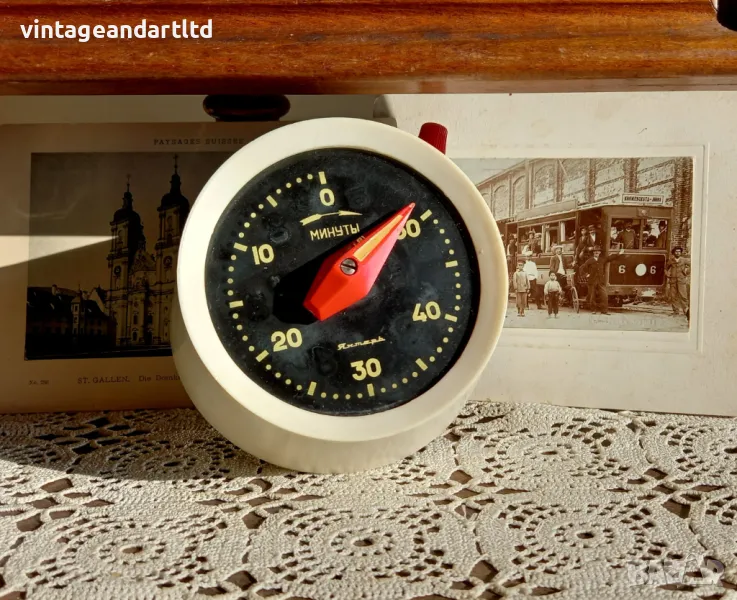 Таймер Янтар, рядък модел, работи, снимка 1