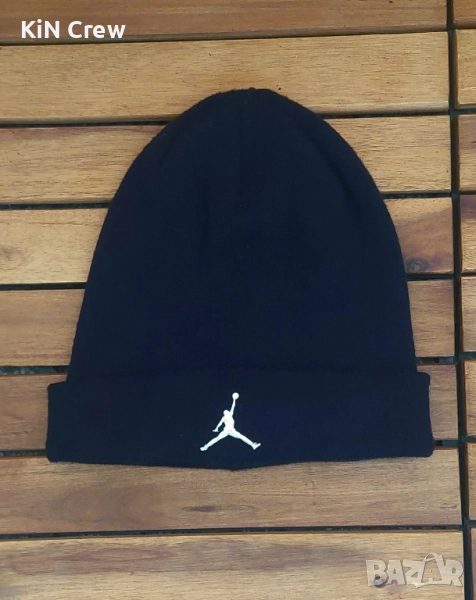 Jordan зимна шапка, Cuffed beanie, черна, снимка 1