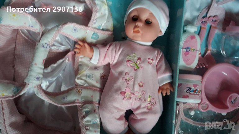БЕБЕ С КОШНИЧКА И АКСЕСОАРИ , снимка 1