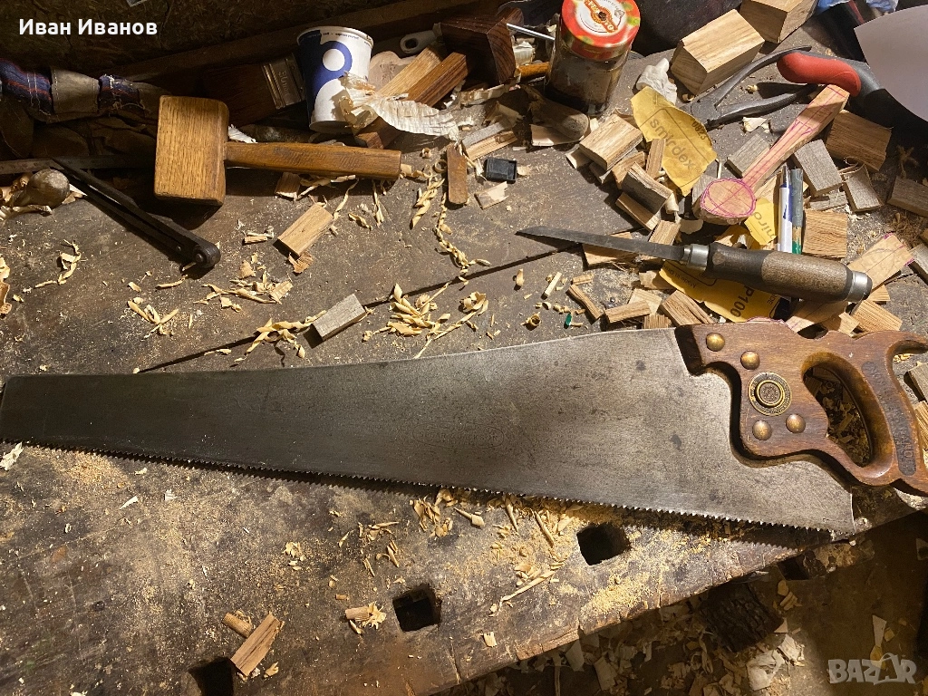 Дърводелски трион Spear and Jackson, над 90-годишен, снимка 1