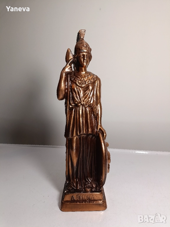 Метална статуетка на Атина Партенос, богинята на мъдростта и войната , снимка 1