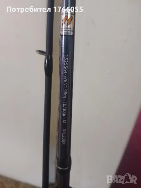 Спининг въдица Abu Garcia Gen Ike Low Profile  - 1.98м 10-30г, снимка 1