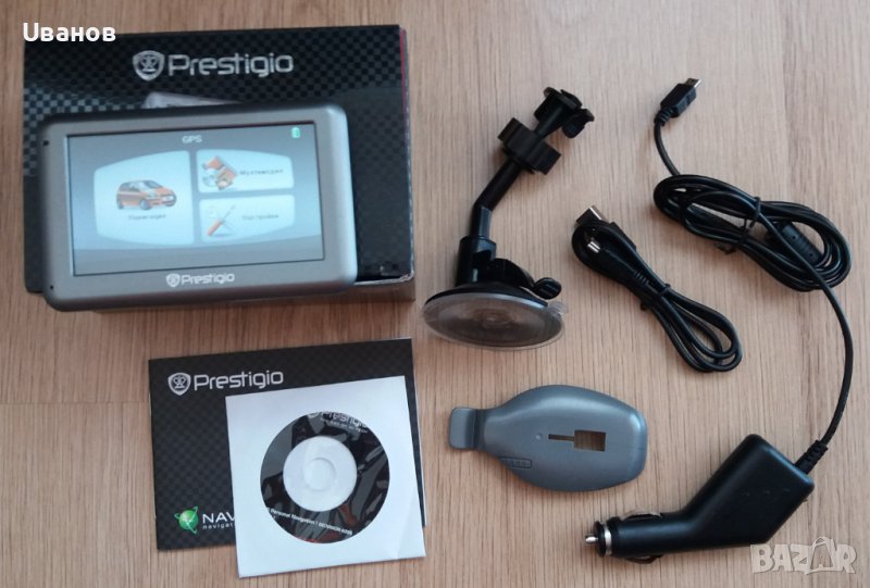 GPS Prestigio 4055 навигация за кола, 4.3 инча, като нова, карта на България, снимка 1