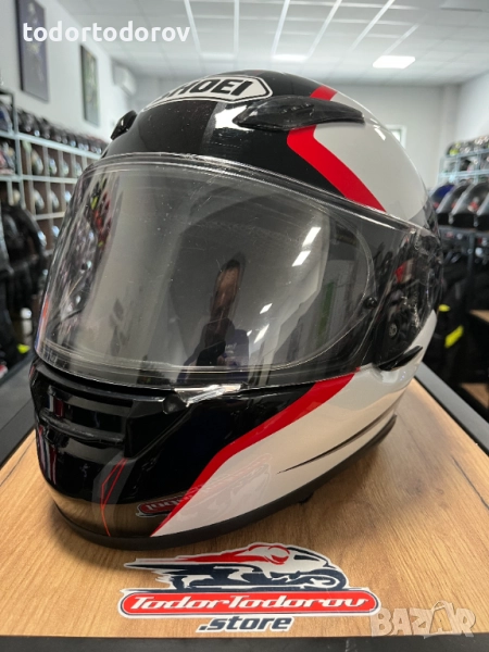 Мото каска SHOEI XR-1100 GENESIS, L 59-60 см,плака против изпотяване, снимка 1