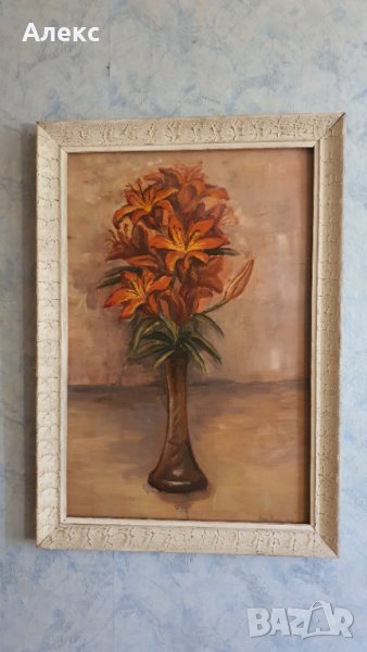 Голяма прекрасна картина–Масло, платно– Ива Николова., снимка 1