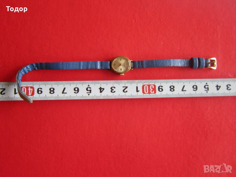 Позлатен швейцарски часовник Хабман, снимка 1