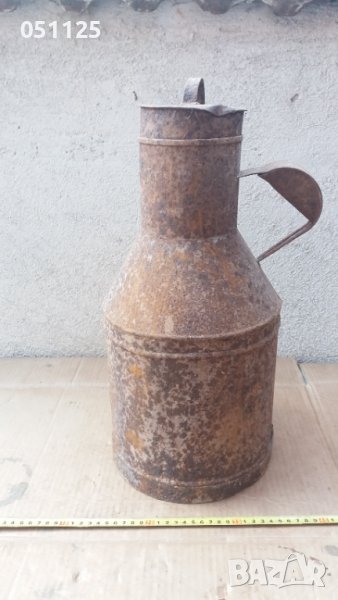 възрожденски метален гюм, съд за мляко - 12 литров , снимка 1
