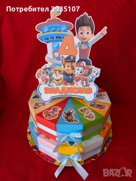 Картонена торта Пес патрул, снимка 1