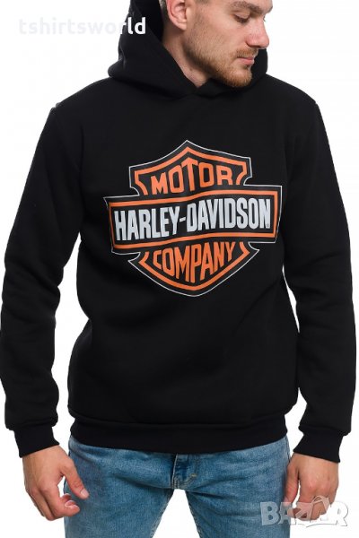 Нов мъжки суичър с трансферен печат HARLEY DAVIDSON, мотори, снимка 1