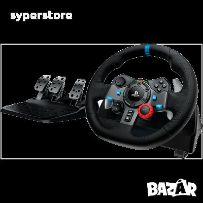 Волан за компютър и PlayStation LOGITECH G29 Driving Force Racing Wheel SS301392, снимка 1