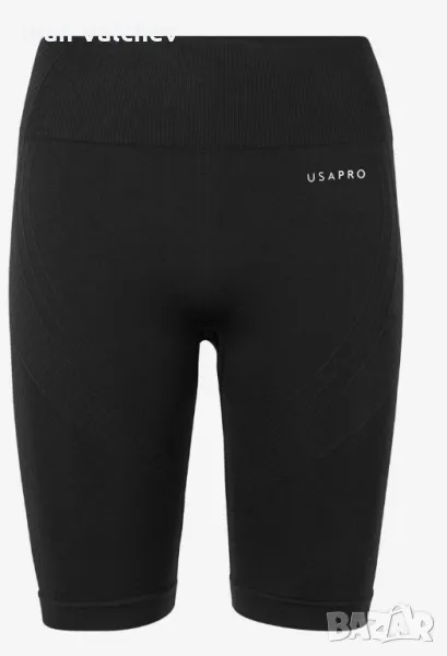 Дамски безшевни къси панталони USA Pro, 3 инча, черни, размер 6 (2XS), снимка 1