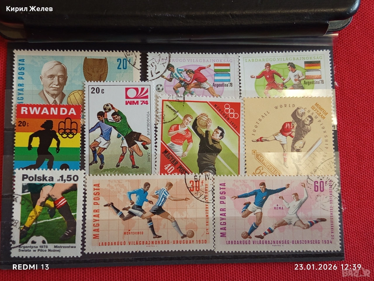 Стари пощенски марки от цял свят СПОРТ ФУТБОЛ за КОЛЕКЦИЯ ДЕКОРАЦИЯ 52026, снимка 1
