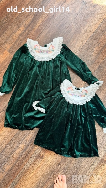 Коледни рокли за сестри, снимка 1