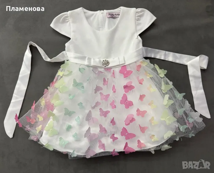 Бебешка официална рокля 1-2 годинки, снимка 1