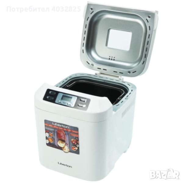 Хлебопекарна Liberton LBM-6302/BM1333, 600W, 900гр., 12 програми, Таймер, Бял, 2 ГОДИНИ ГАРАНЦИЯ, снимка 1