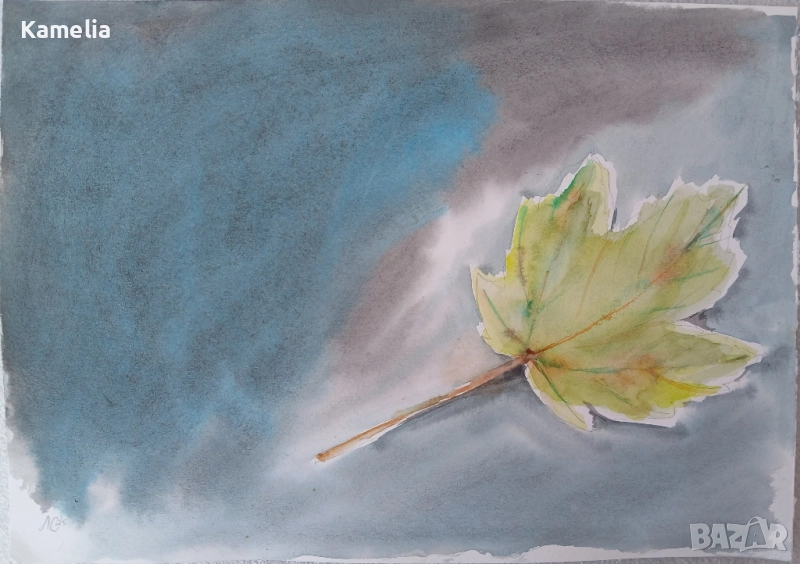 Картина: "Прераждане" акварел , снимка 1