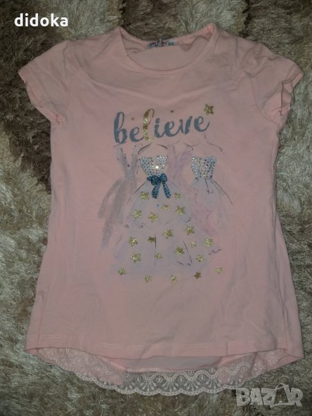 Тениска с дантела , снимка 1