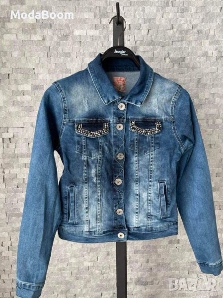 Дамско дънково яке, снимка 1