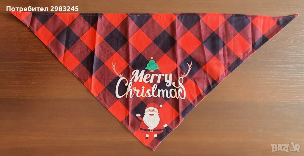 Коледна бандана за куче, снимка 1