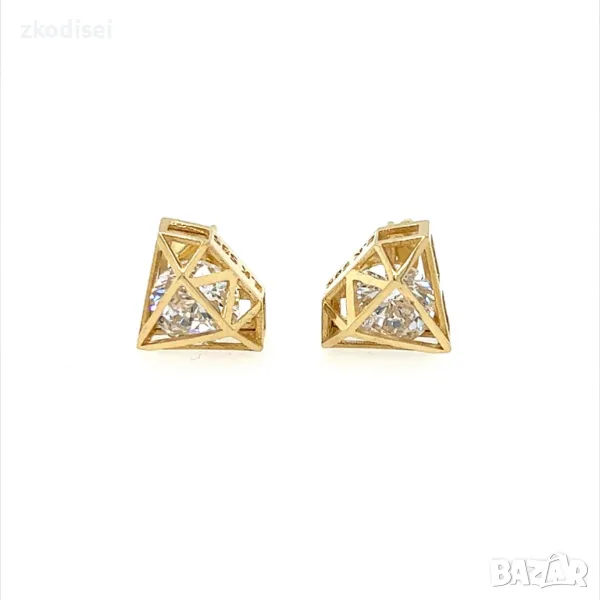 Златни обеци 3,48гр. 14кр. проба:585 модел:26650-4, снимка 1