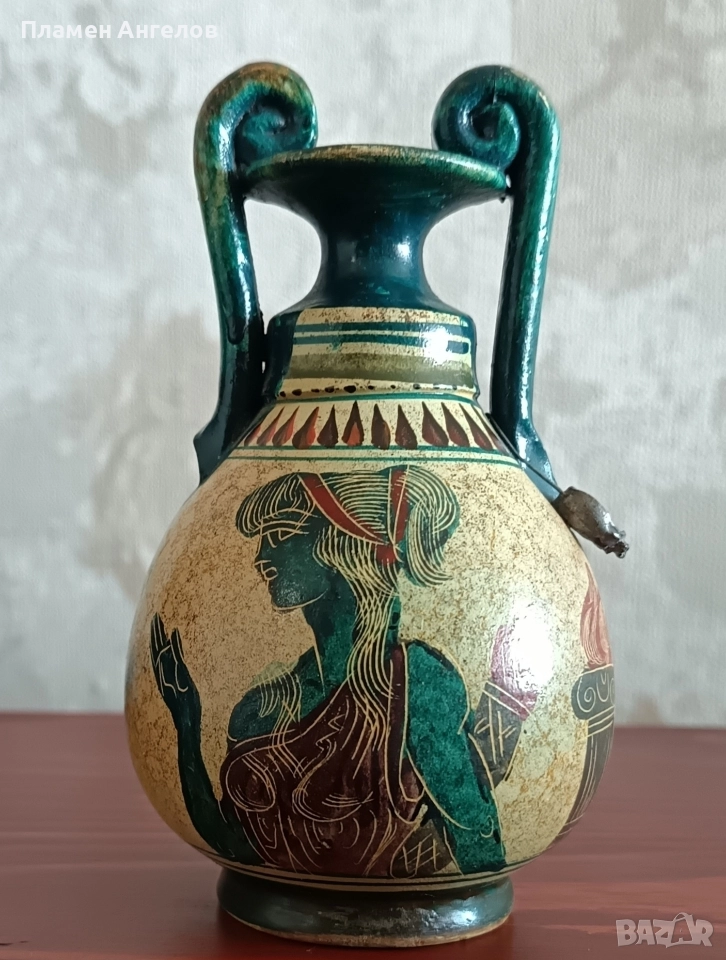 Древногръцка ваза, амфора-сувенир. , снимка 1