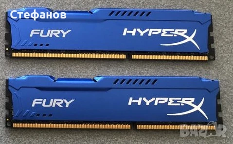 РАМ памет KINGSTON HYPERX FURY 8GB - 2 броя, снимка 1